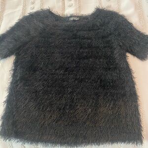 Topshop Black Textured Garment